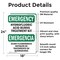 Signmission Safety Culture Sign, 18 in Width, Vinyl Decal, Rectangle, Bilingual OS-2PACK-EM-D-1824-L-10335 - alternate 2